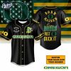 Custom Oregon Ducks Born And Raised Football Baseball Jersey 1