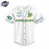 Custom Oregon Ducks Born And Raised Football White Baseball Jersey 3