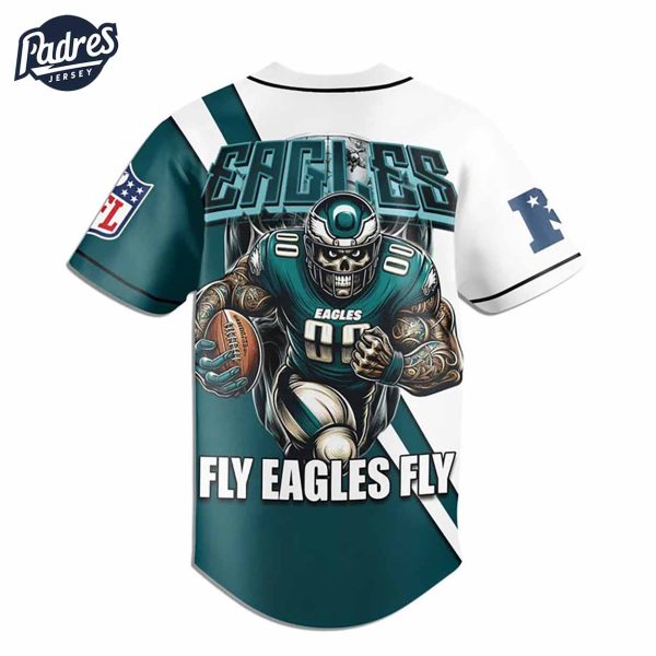 Custom Philadelphia Eagles Football Mascot Baseball Jersey 2