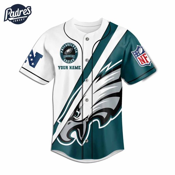 Custom Philadelphia Eagles Football Mascot Baseball Jersey 3