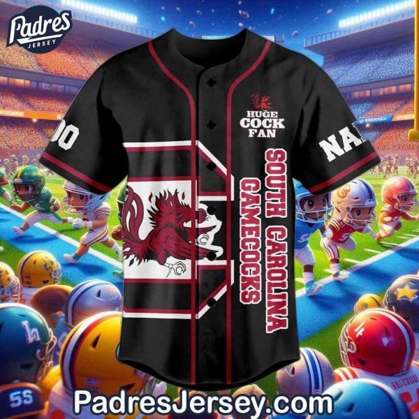 Custom South Carolina Gamecocks Football Baseball Jersey 2