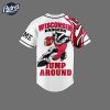 Custom Wisconsin Badgers Football Baseball Jersey 3