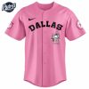 Dallas Cowboys Hello Kitty Pink NFL Baseball Jersey 2