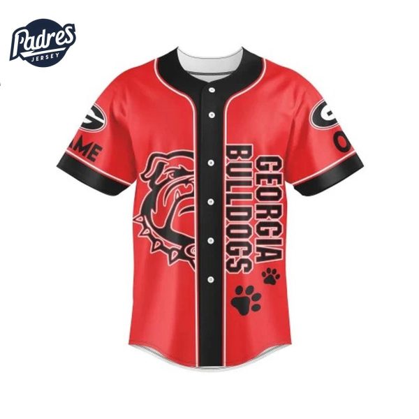 Georgia Bulldogs Est 1785 Custom Baseball Jersey 2