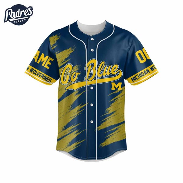 God First Family Second Then Michigan Wolverines Football Custom Baseball Jersey 2