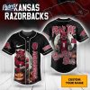 Halloween Arkansas Razorbacks Fear The Woo Pig Sooie Football Custom Baseball Jersey 1