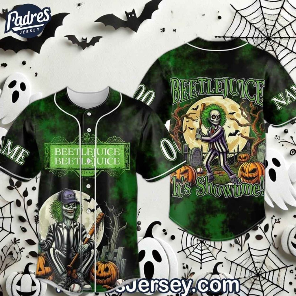 Halloween Beetlejuice Custom Baseball Jersey Style