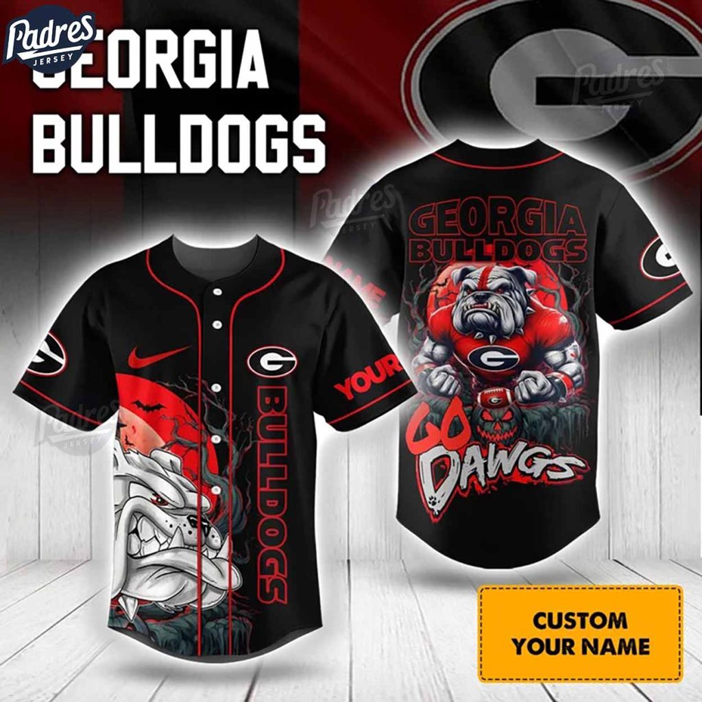 Halloween Georgia Bulldogs Football Baseball Jersey