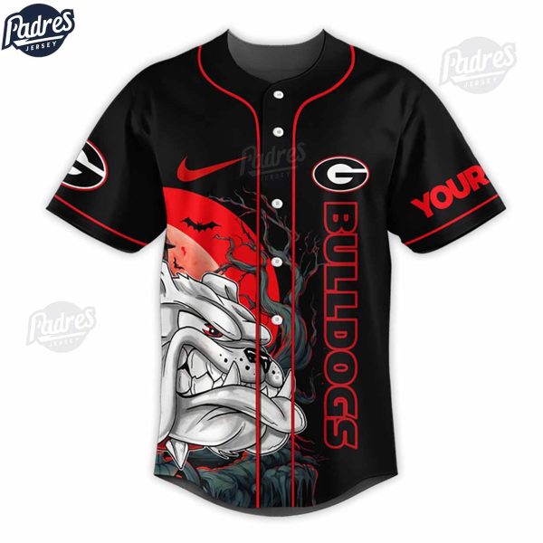 Halloween Georgia Bulldogs Football Baseball Jersey 2