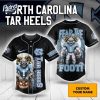 Halloween North Carolina Tar Heels Fear The Foot Football Custom Baseball Jersey 1