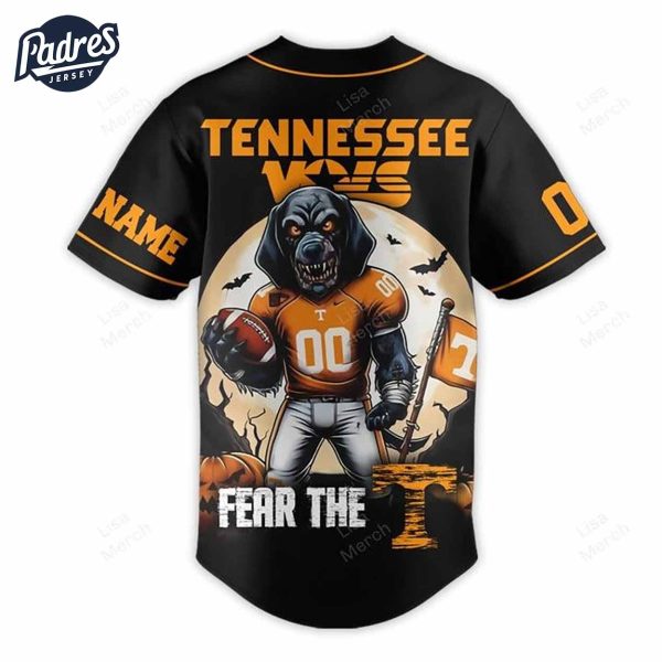 Halloween Tennessee Volunteers Fear The Vols 2024 Football Custom Baseball Jersey 3