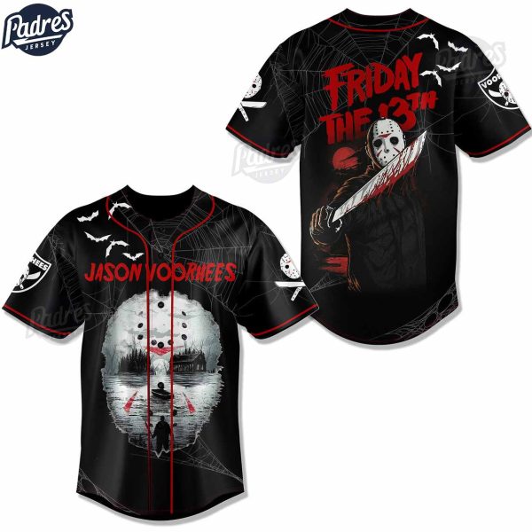 Jason Voorhees Friday The 13Th Halloween Baseball Jersey 2