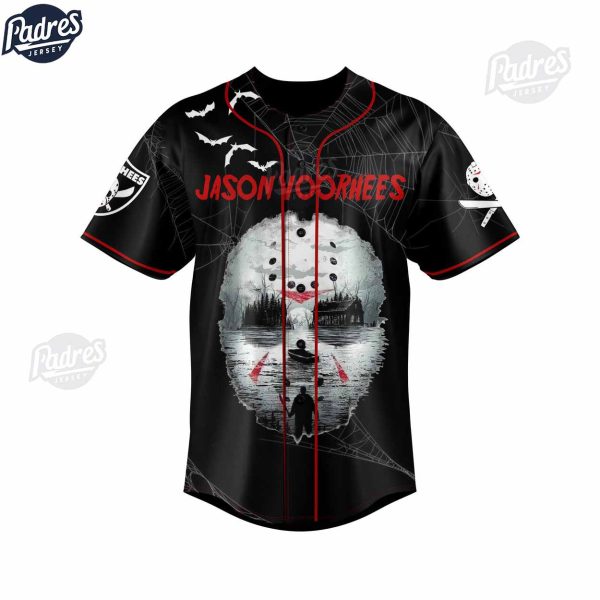 Jason Voorhees Friday The 13Th Halloween Baseball Jersey 3