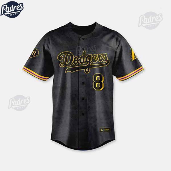 Kobe Bryant X Los Angeles Dodgers Baseball Jersey 1