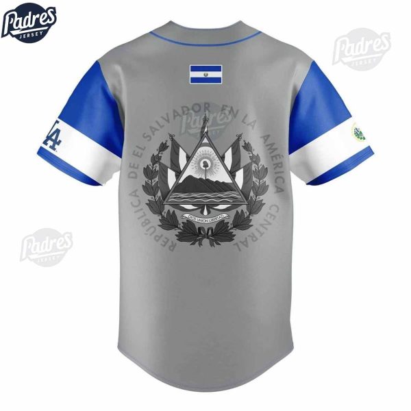 Los Angeles Dodgers Heritage Night Salvador Grey Baseball Jersey 2