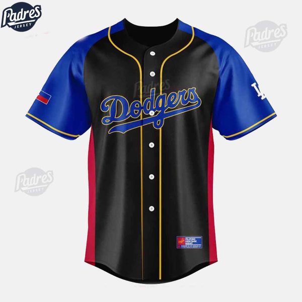 Los Angeles Dodgers Salvadoran Heritage Night 2024 Baseball Jersey 1