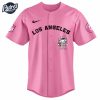 Los Angeles Ram Hello Kitty Pink NFL Baseball Jersey 2