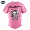 Miami Dolphins Hello Kitty Pink NFL Baseball Jersey 3