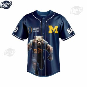 Michigan Wolverines Rose Bowl Game Personalized Baseball Jersey