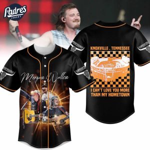 Morgan Wallen I Cant Not Love You More Than My Hometown Live Knoxville Tennessee Baseball Jersey