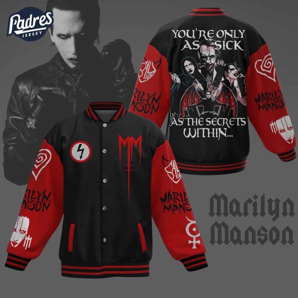 Music Marilyn Manson Baseball Jacket 1