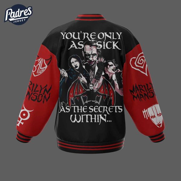 Music Marilyn Manson Baseball Jacket 3