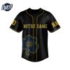 Notre Dame Fighting Irish Football Custom Baseball Jersey 4