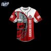 Ohio State Buckeyes Skull Football Baseball Jersey 2