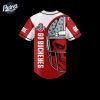 Ohio State Buckeyes Skull Football Baseball Jersey 3