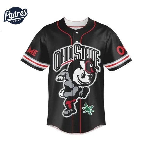 Ohio State Go Bucks Football Custom Baseball Jersey 2