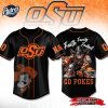 Oklahoma State Cowboys Go Pokes Football Baseball Jersey 1