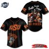 Oklahoma State Cowboys Go Pokes Football Baseball Jersey 2