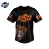 Oklahoma State Cowboys Go Pokes Football Baseball Jersey 3