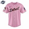 Padres Detroit Tigers Hello Kitty Pink Baseball Jersey 2