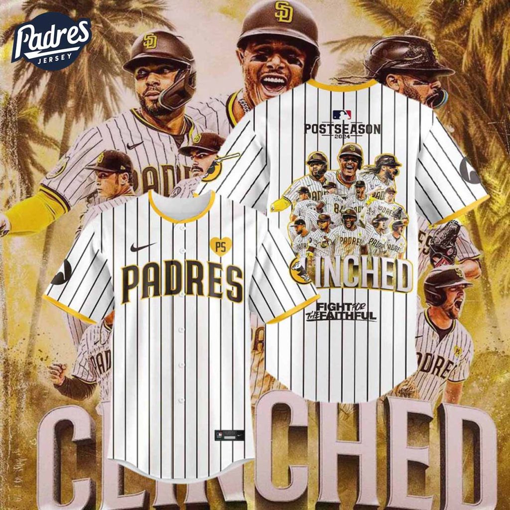 Padres San Diego Padres October Ready Clinched Stripe Baseball Jersey