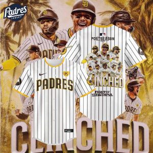 Padres San Diego Padres October Ready Clinched Stripe Baseball Jersey 1