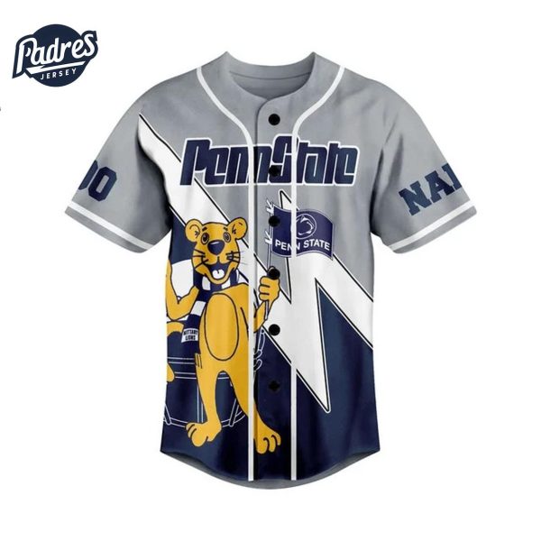 Penn State Nittany Lions Football Baseball Jersey Unique Custom 2