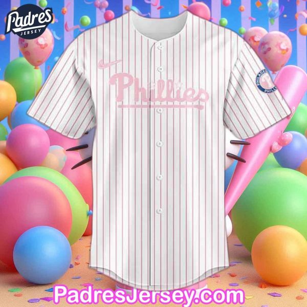 Philadelphia Phillies 2024 Hello Kitty baseball Jersey 1