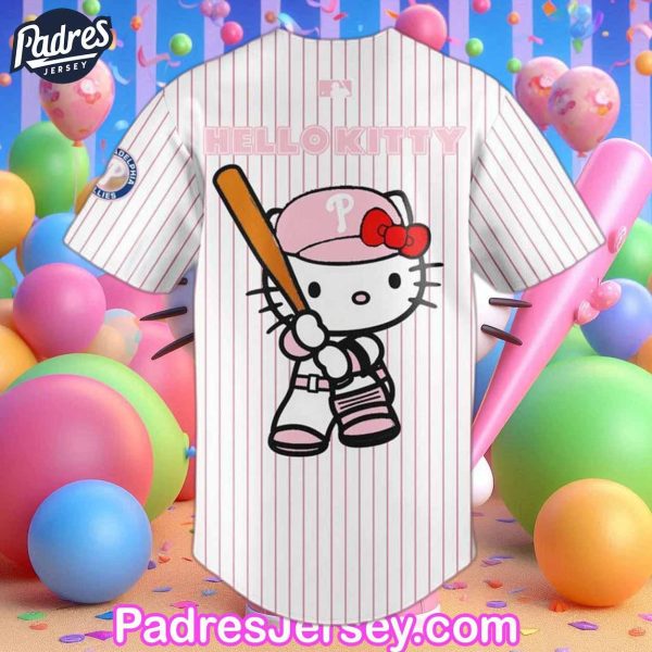 Philadelphia Phillies 2024 Hello Kitty baseball Jersey 2