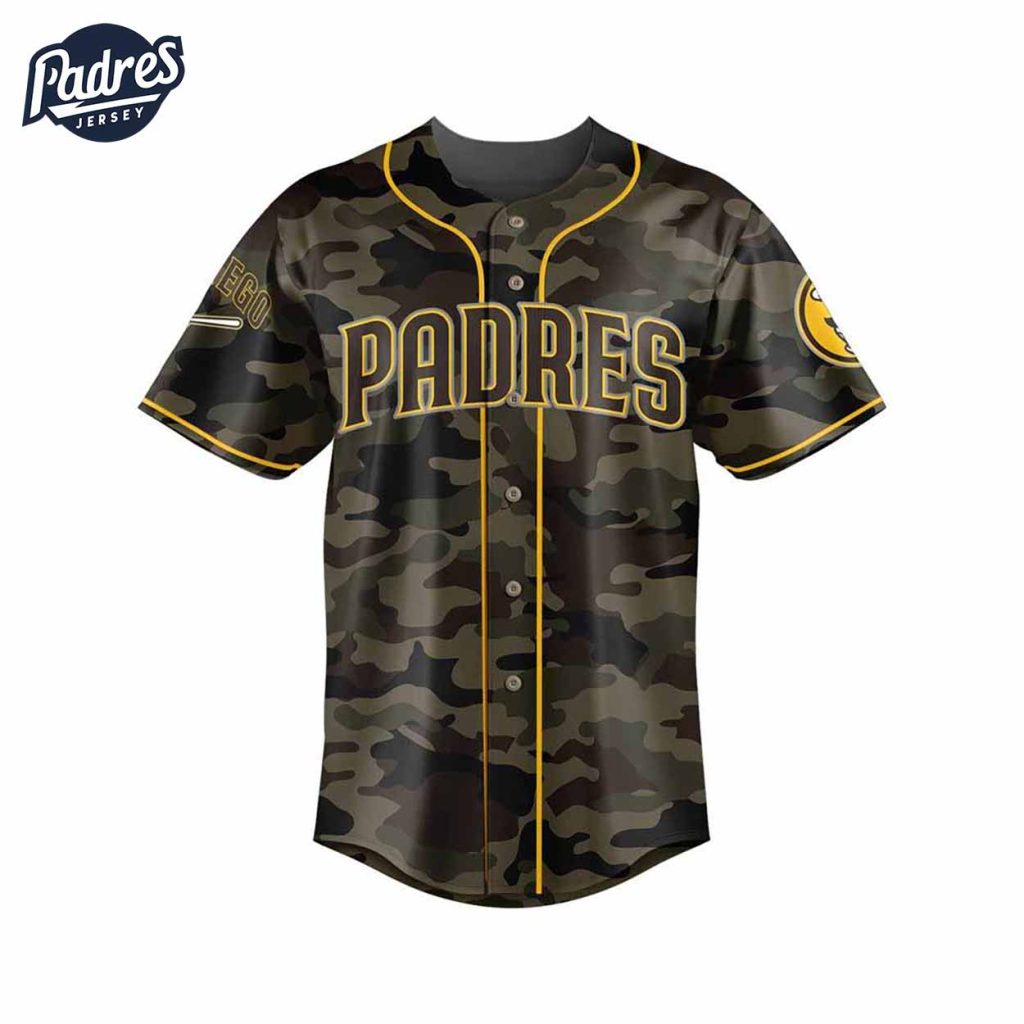 San Diego Padres Camo Baseball Jersey For Only