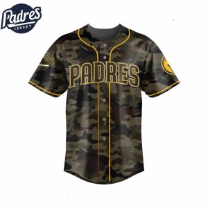 San Diego Padres Camo Custom Baseball Jersey Style 1