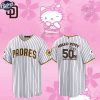 San Diego Padres Celebrate Hello Kitty 50th Anniversary Baseball Jersey 1