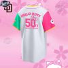 San Diego Padres City Celebrate Hello Kitty 50th Anniversary Baseball Jersey 3