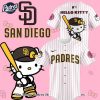 San Diego Padres Design Baseball Jersey Hello Kitty 1