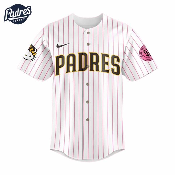 San Diego Padres Design Baseball Jersey Hello Kitty 2