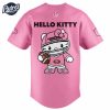 San Francisco 49ers Hello Kitty Pink NFL Baseball Jersey 2