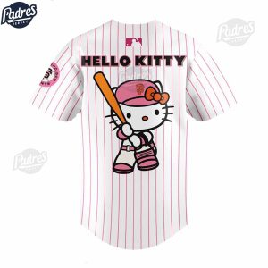 San Francisco Giants x Hello Kitty Night 2024 Stripe Baseball Jersey 1