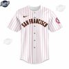 San Francisco Giants x Hello Kitty Night 2024 Stripe Baseball Jersey 2