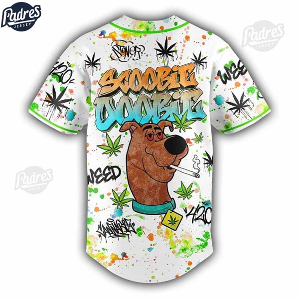 Scooby Doo Weed Pattern Baseball Jersey Style 3