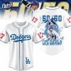 Shohei Ohtani Becomes First 50 50 Player in MLB History Los Angeles Dodgers Baseball Jersey